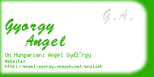 gyorgy angel business card